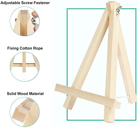 Kinlink 9 Inch Tall Wood Easels Set of 12 Display Stand