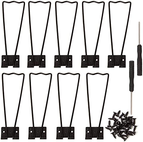 10 Pieces Iron Easel Back with 30 Screws and 2 Screwdrivers
