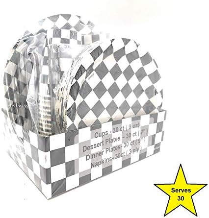 Oojami 120 Piece Race Car Party Pack