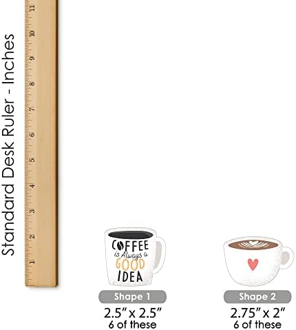 But First Coffee Shaped Cut Outs 24 Count