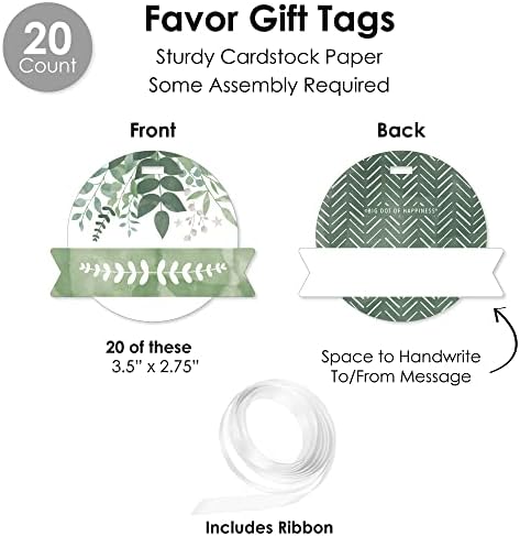 Big Dot of Happiness Boho Botanical Party Favor Kit - 100 Pieces