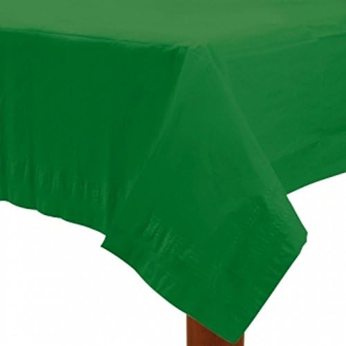 Amscan 3-Ply Paper Silver Table Cover 54x108