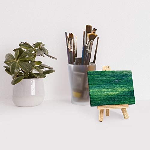 FIXSMITH 3x4 Inch Mini Stretched Canvas Easel Set - 12 Pack