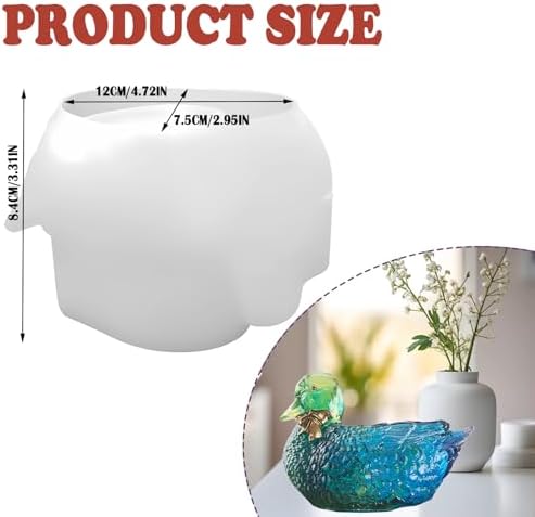 3D Duck Resin Jar Mold for Jewelry Candles