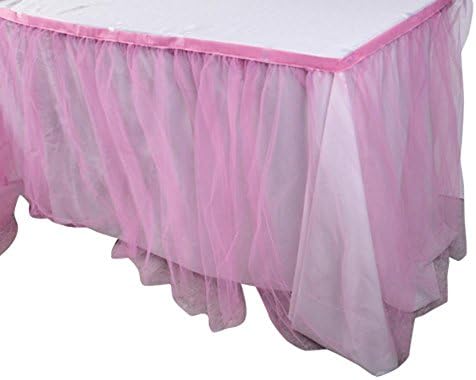 US Toy Pink Tulle Table Skirt