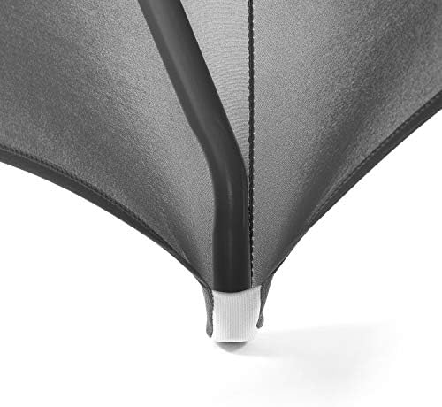 Peomeise 8FT Gray Stretch Spandex Table Cover