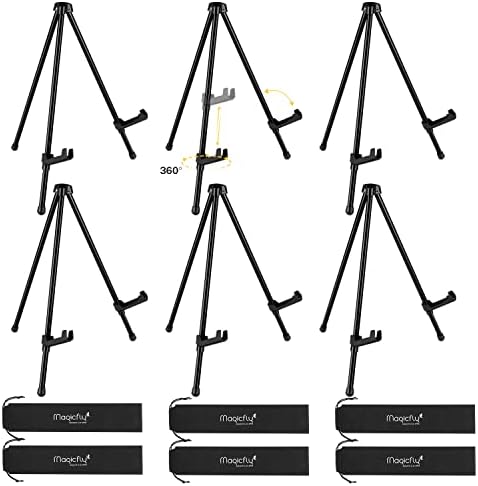 Magicfly 6 Pack Tabletop Easel with Storage Bags