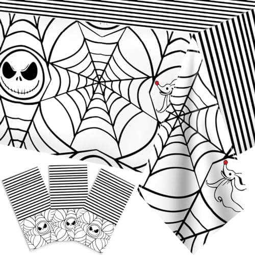 Nitemare Christmas Tablecloth 3PCS Halloween Decor
