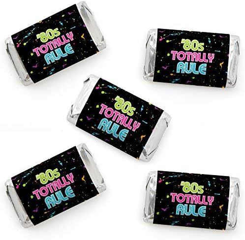 80s Retro Mini Candy Bar Wrappers 40 Count