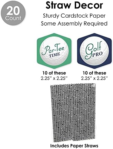 Big Dot of Happiness Par-Tee Time Party Favor Kit - 100 Pieces