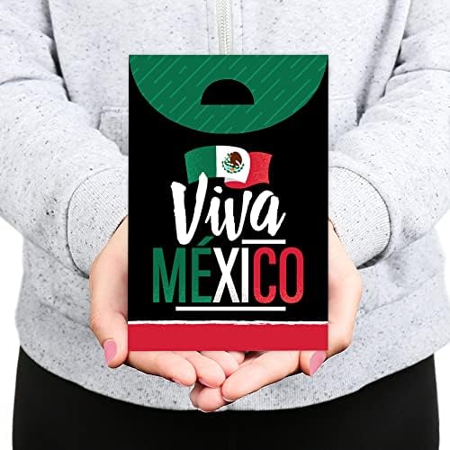 Big Dot of Happiness Viva Mexico Party Favor Bags Set of 12