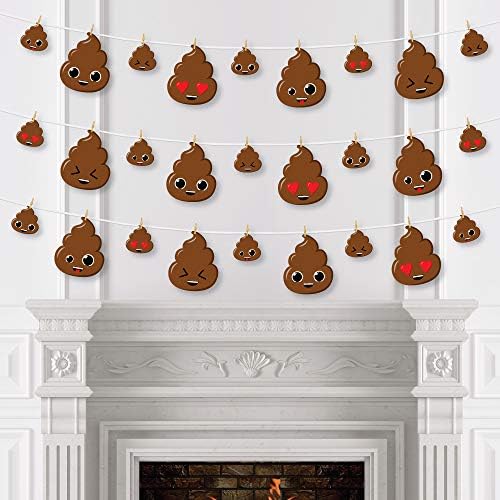 Poop Emoji Party DIY Decor Kit - 44 Pieces
