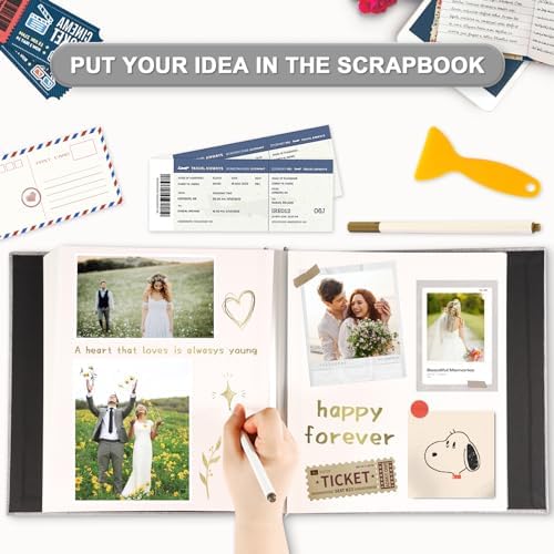 Photo Album Self Adhesive Pages for 4x6 5x7 8x10 Pictures