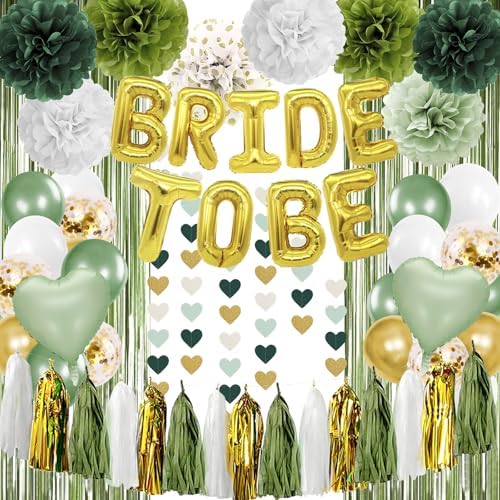 Sage Green Bachelorette Party Decorations