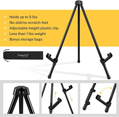 Magicfly 6 Pack Tabletop Easel with Storage Bags