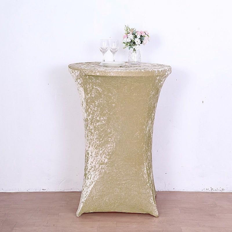Balsa Circle Velvet Cocktail Table Cover