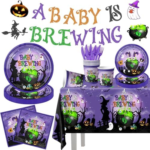 Halloween Baby Shower Decorations - 142pcs Party Set