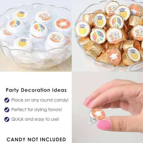 Big Dot of Happiness Groovy Grad Candy Stickers 324 Count