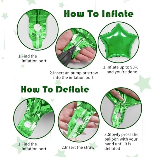 40 Inch Green Number 7 Balloon Set for Gaming Party