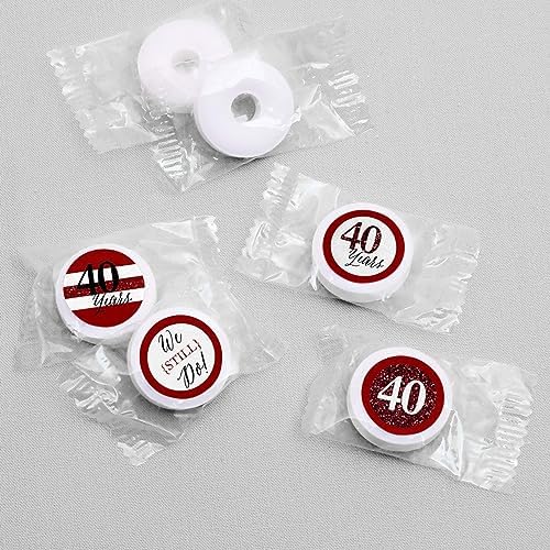We Still Do 40th Wedding Anniversary Candy Sticker Favor Labels