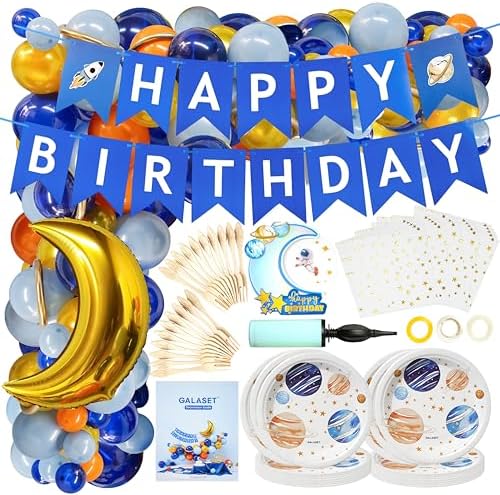 Galaxy Party Decor Kit for Kids and Boys