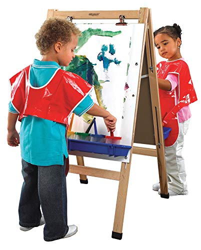 Childcraft Double Adjustable Easel with Dry Erase Panels
