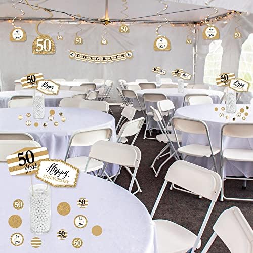 Big Dot of Happiness 50th Wedding Anniversary Party Pack Decor