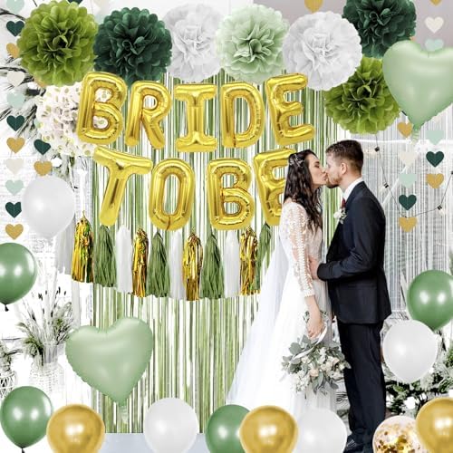 Sage Green Bachelorette Party Decorations