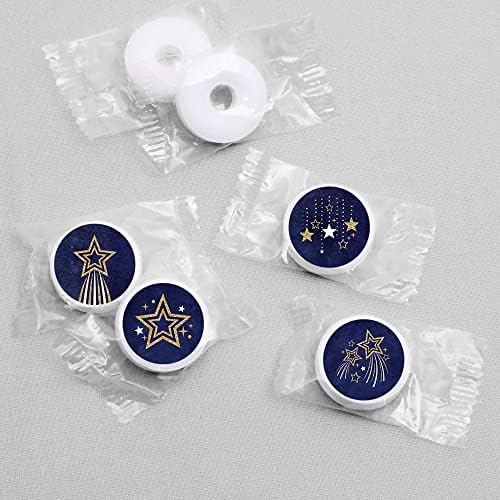 Starry Skies Gold Round Candy Sticker Favors