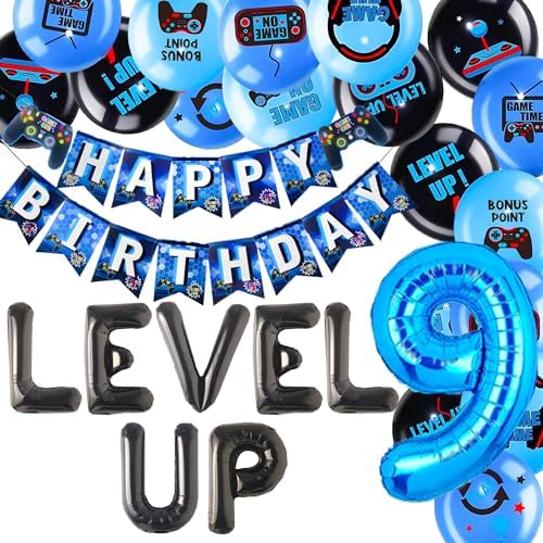 27 Piece Video Game Birthday Decor Set for Boys