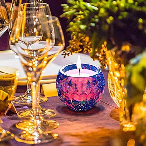 4PCS Resin Candle Holder Molds for DIY Jewelry Boxes