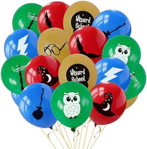 20 Pcs Magical Wizard School Balloons - 12 - Birthday Party Decor