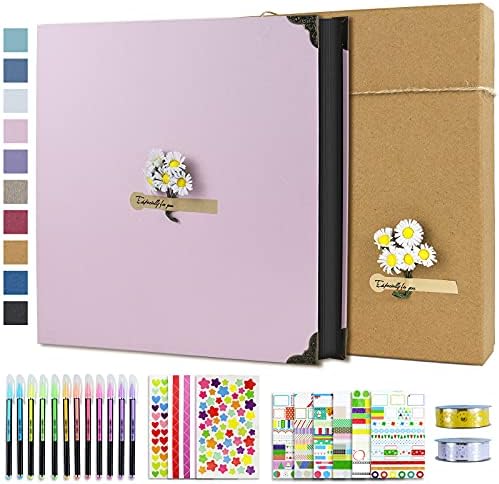 Vienrose DIY Scrapbook Album Kit 60 Pages 12x12 Inches