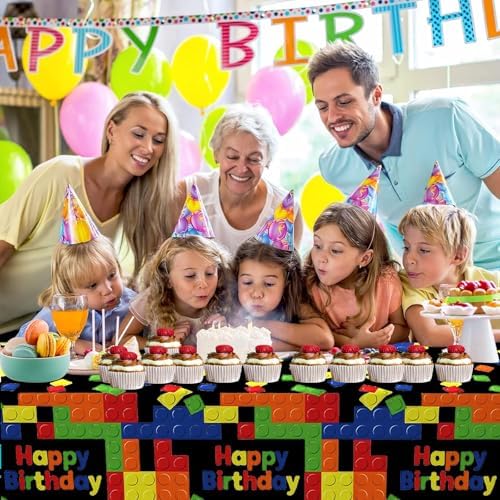 OQOQ Building Block Tablecloth 3 Packs Black
