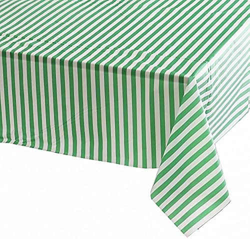 Retzjorv Vpang 2 Pcs Striped Plastic Tablecloths 1