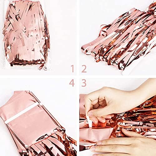 Rose Gold Engagement Balloons Party Decor Banner
