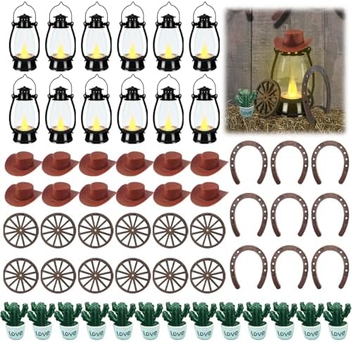 Western Themed Party Decor Set 61pcs Cowboy Party Decorations