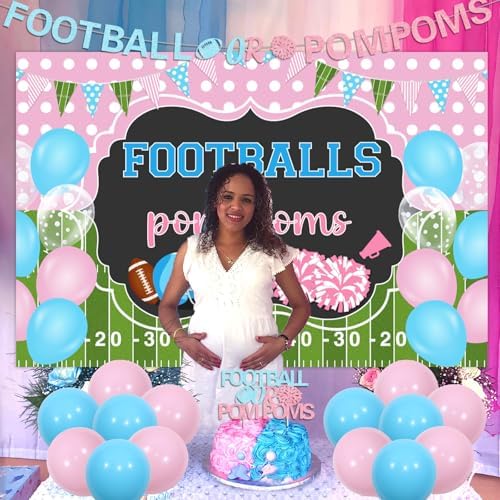 Football Gender Reveal Decorations Set