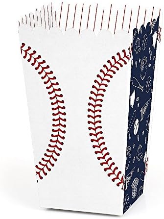 Big Dot of Happiness Batter Up Baseball Treat Boxes Set of 12