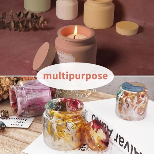 BIGEBO Resin Jar Silicone Molds 2 Pcs