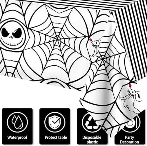 Nitemare Christmas Tablecloth 3PCS Halloween Decor