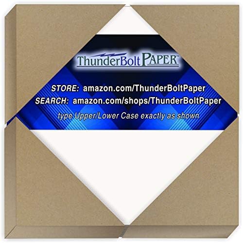 50 Sheets Chipboard 32pt White 1 Side 4X4 Inches