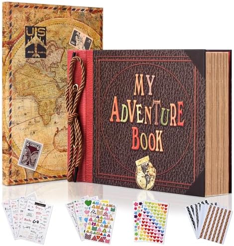 Adventure Book Diary Photo Scrapbook Hard Cover