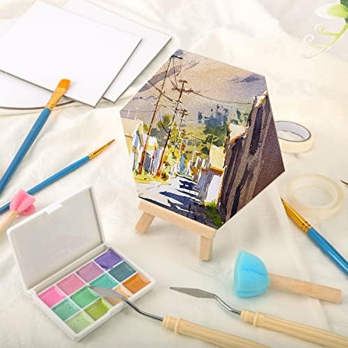 PHUNTTEK 30 Pack Canvas Panels for Painting Art Supplies Kit