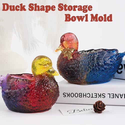 3D Duck Resin Jar Mold for Jewelry Candles