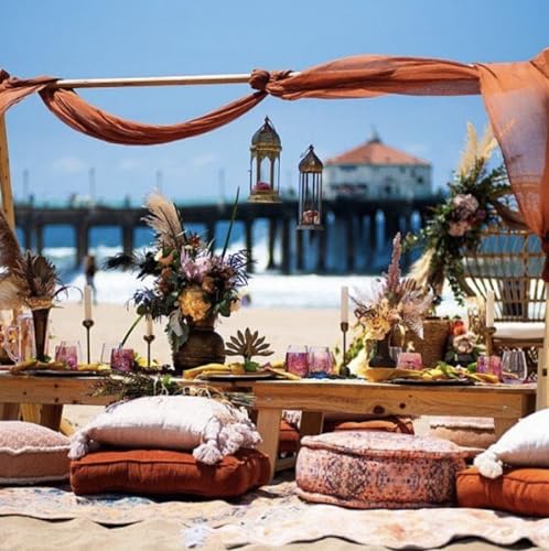 40ft Terracotta Cheesecloth Table Runner Boho Wedding Decor