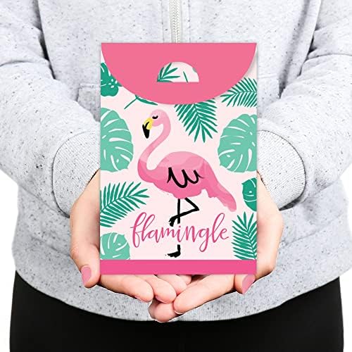 Big Dot of Happiness Pink Flamingo Party Favor Bag Set of 12