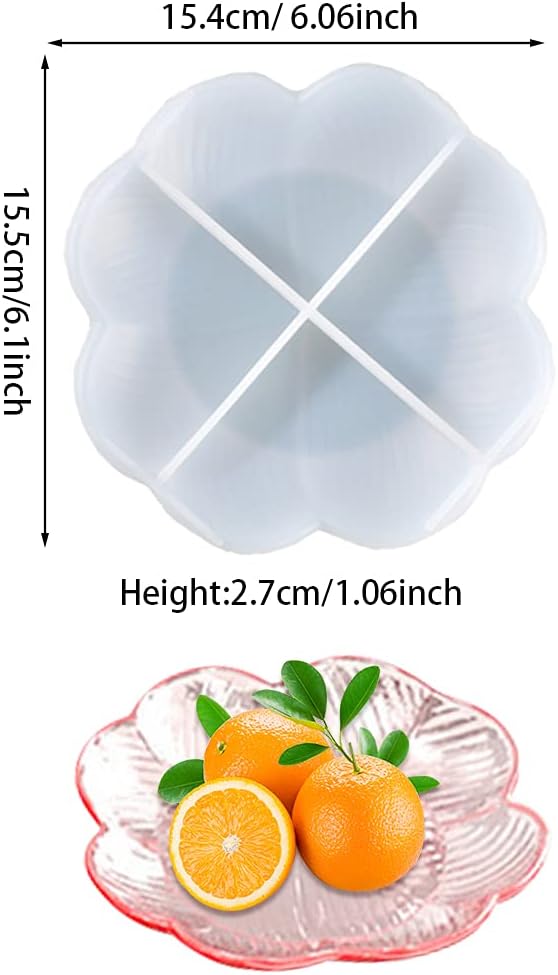 FineInno Resin Flower Tray Mold for DIY Crafts