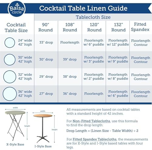 Balsa Circle Velvet Cocktail Table Cover