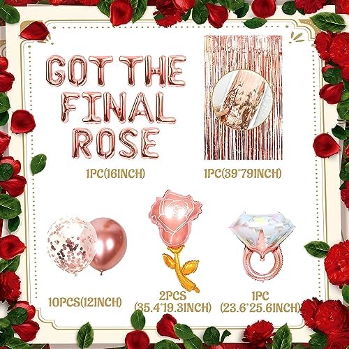 LaVenty Luxury The Bachelor Final Rose Balloons Decorations